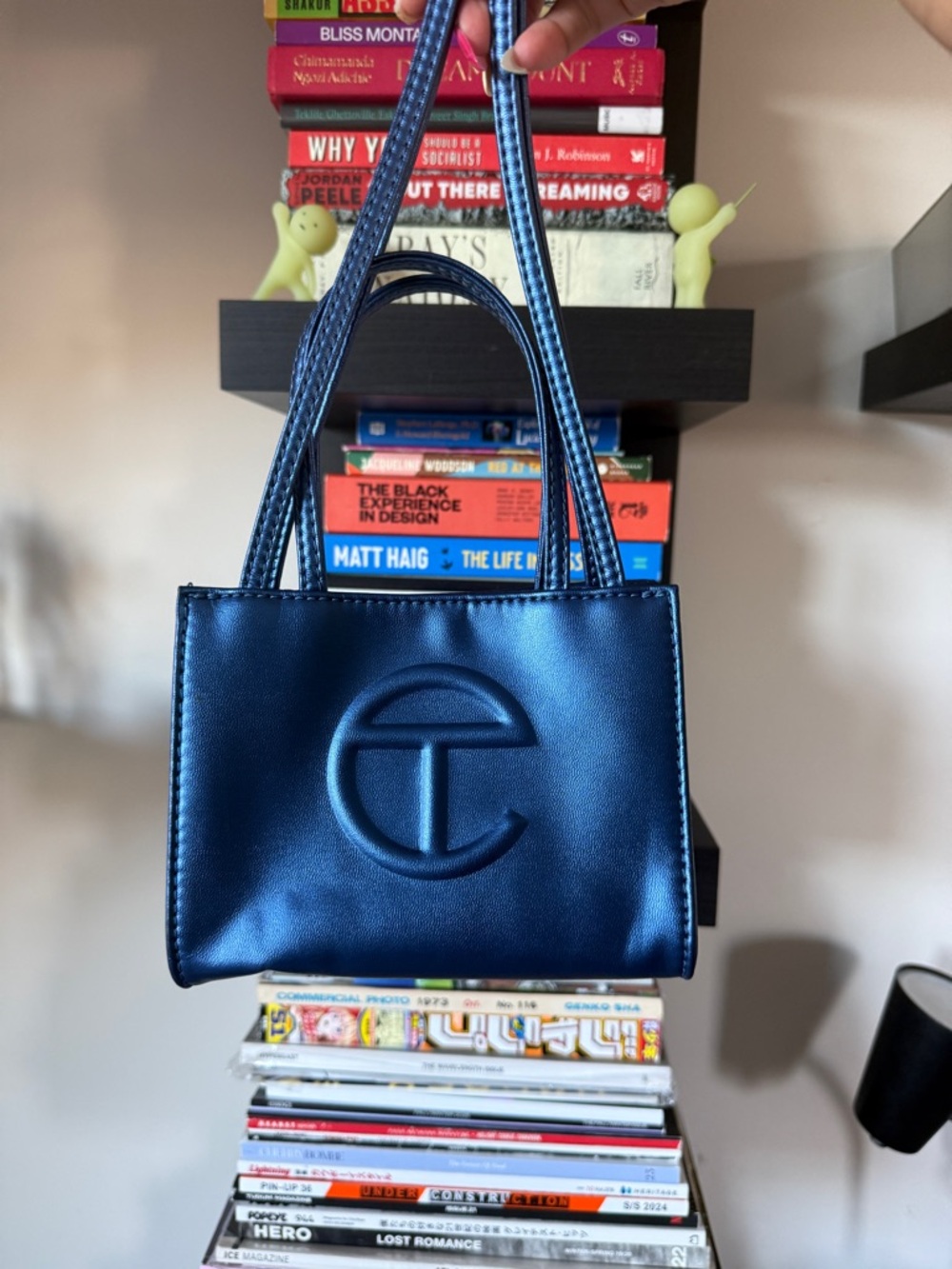 Telfar Cobalt Blue Small Shopper Bag
